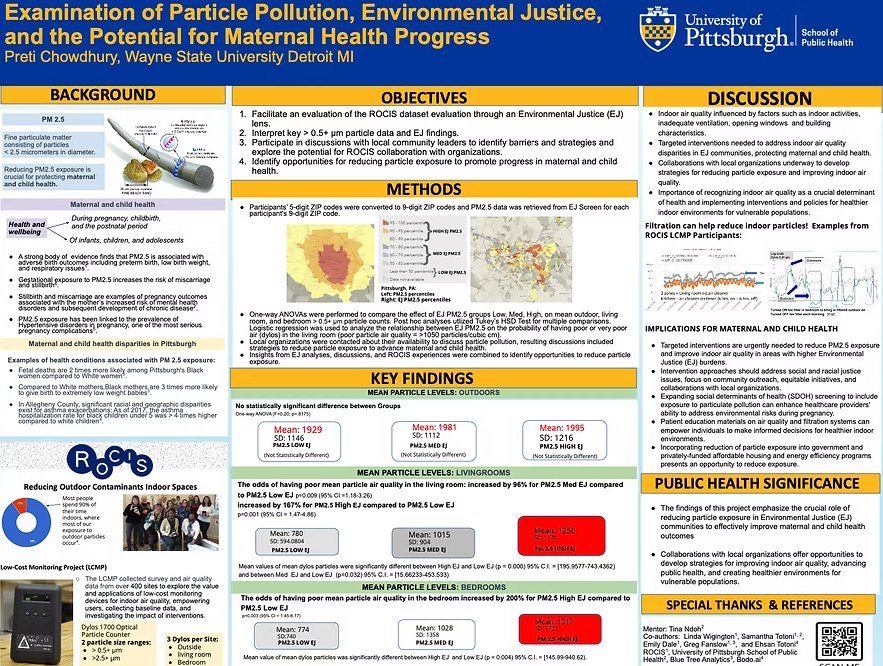 PM2.5 & Maternal Health Research Poster